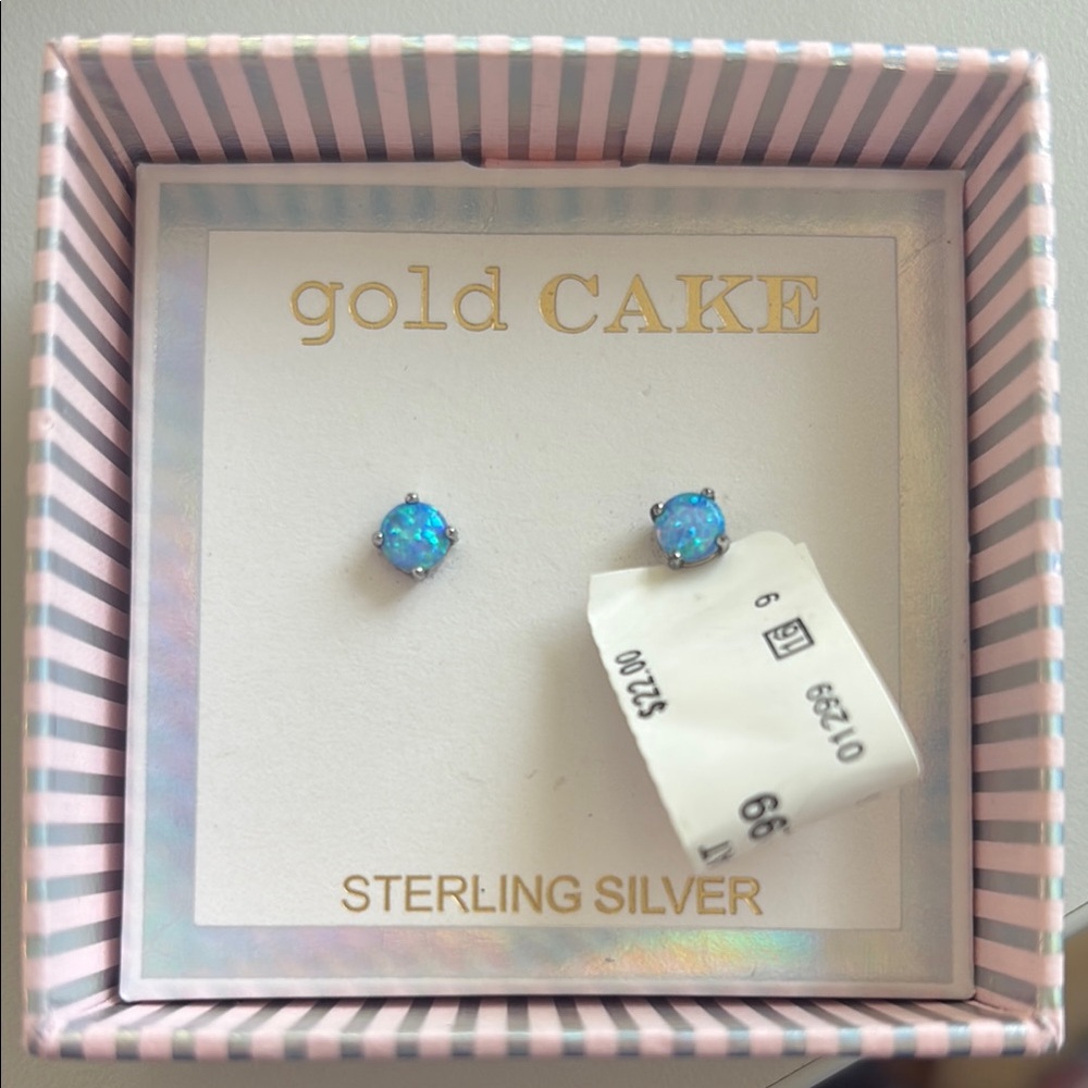 Sterling Silver Blue Earrings